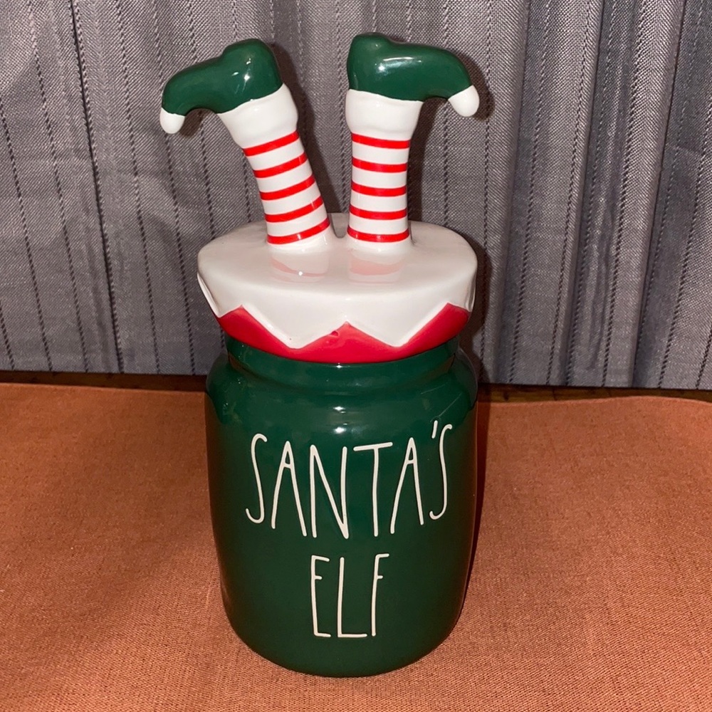 Rae Dunn Santa’s Elf Canister